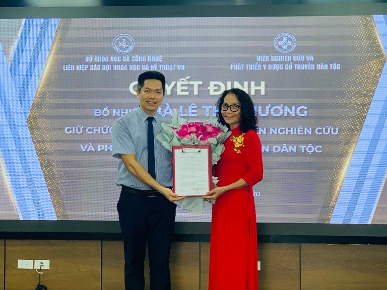 Bác sĩ Lê Thị Phương giữ trọng trách mới tại Viện Y dược cổ truyền