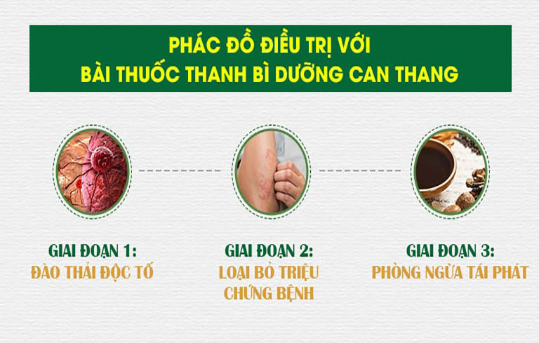 Thanh bì Dưỡng can thang giúp điều trị viêm da dầu qua 3 giai đoạn