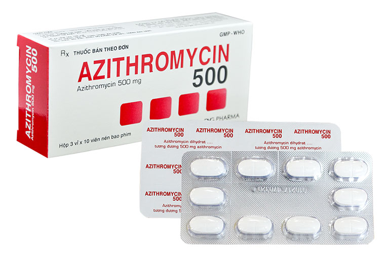 Thuốc kháng sinh chữa viêm họng Azithromycin