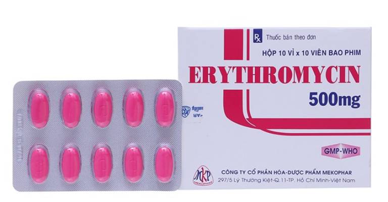 Erythromycin - Thuốc kháng sinh điều trị viêm phế quản 
