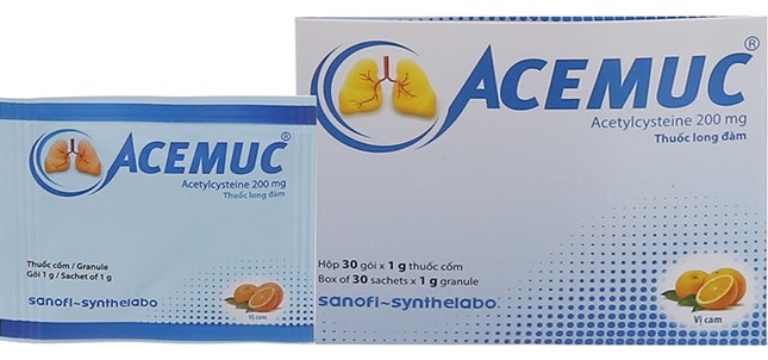 Thuốc Acemuc được bào chế chủ yếu dưới dạng cốm