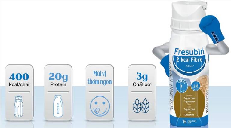 Sữa Fresubin 2Kcal Fibre cung cấp năng lượng cho cơ thể