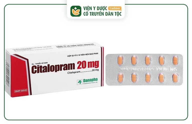 Citalopram Danapha 20mg có dạng viên nén dễ sử dụng