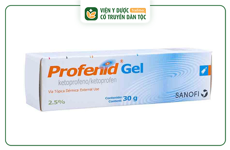 Profenid được bào chế dưới dạng gel, tuýp 60g