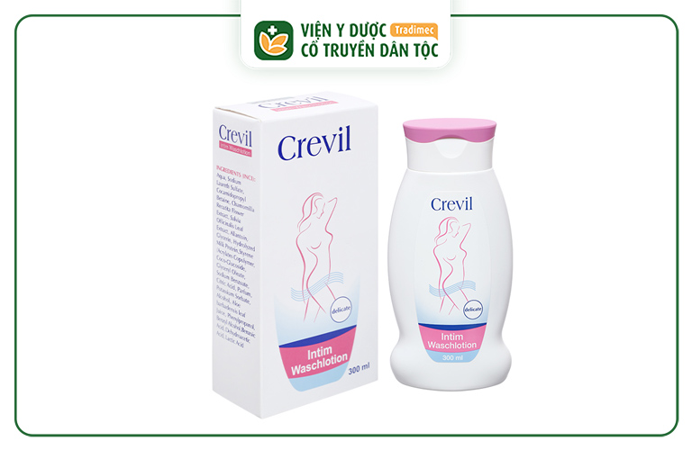 Crevil Intim Waschlotion được bào chế dạng sữa, tạo bọt mịn, dễ dàng làm sạch