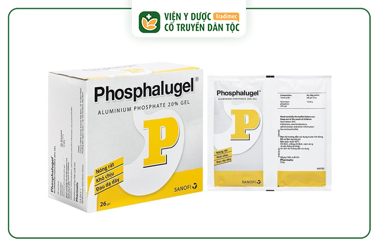 Thuốc trị trào ngược dạ dày cho trẻ Phosphalugel