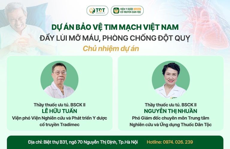 Ban lãnh đạo Dự án bảo vệ tim mạch Việt Nam