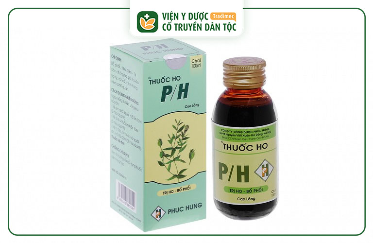 Siro ho P/H Phúc Hưng giúp thúc đẩy phục hồi niêm mạc họng do ho