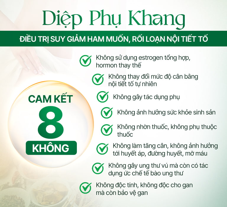 Cam kết 8 không giúp chị em yên tâm sử dụng