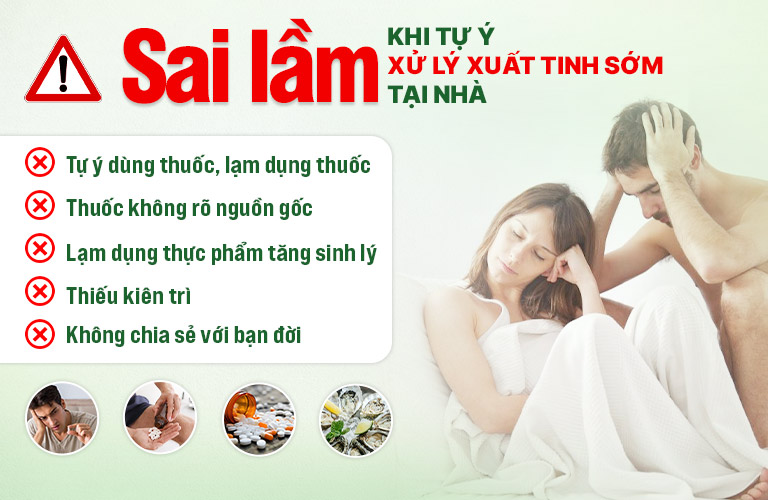 Sai lầm tự xử lý xuất tinh sớm