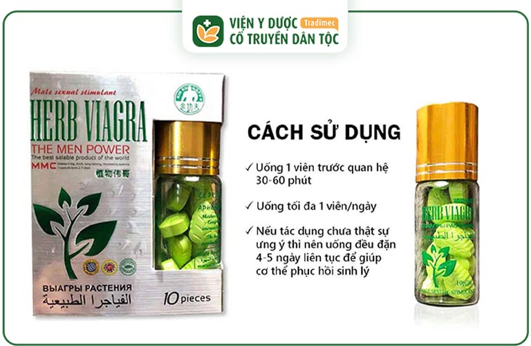 Viên uống chữa rối loạn cương dương Herbal Viagra