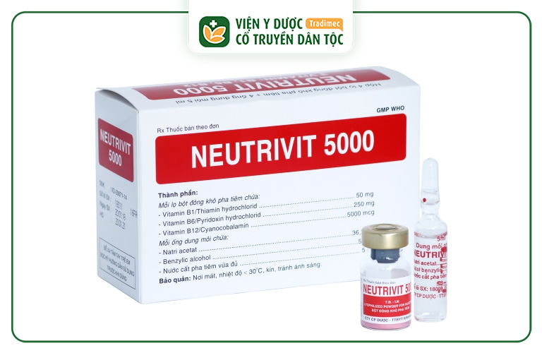 Thuốc Neutrivit 5000 Bidiphar được dùng trong điều trị đau thần kinh tọa