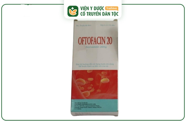 Thuốc trị mỡ máu cao Oftofacin 20mg