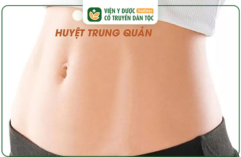 Vị trí của huyệt Trung Quản trên cơ thể