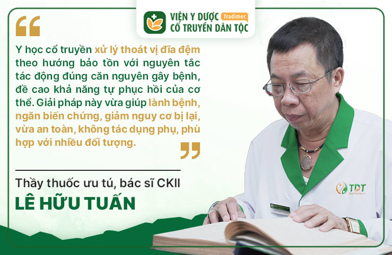 Bác sĩ Lê Hữu Tuấn đánh giá về hiệu quả của Y học cổ truyền trong xử lý thoát vị đĩa đệm