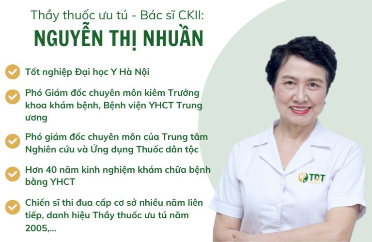 Bác sĩ Nguyễn Thị Nhuần đã kiên trì theo đuổi công việc chữa bệnh cứu người bằng Y học cổ truyền