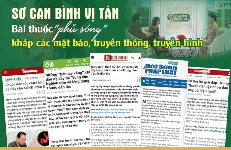 Báo chí - truyền thông đưa tin về bài thuốc Sơ can Bình vị tán