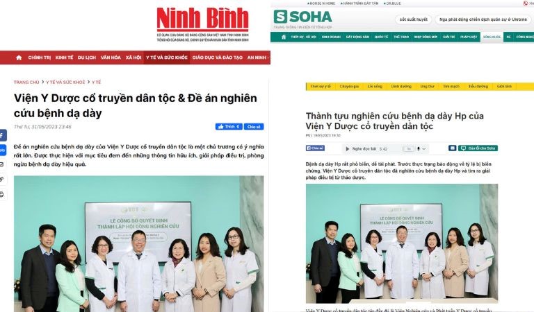 Soha.vn và báo điện tử Ninh Bình đưa tin về thành tựu nghiên cứu của Viện