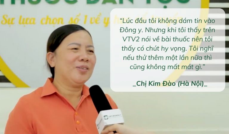 Chị Kim Đào quyết định sử dụng Sơ can Bình vị tán điều trị bệnh