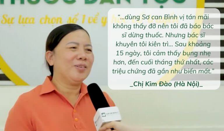 Chị Kim Đào chia sẻ quá trình dùng thuốc chữa dạ dày