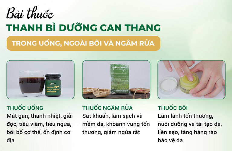 Công thức thuốc bài thuốc Thanh bì Dưỡng can thang