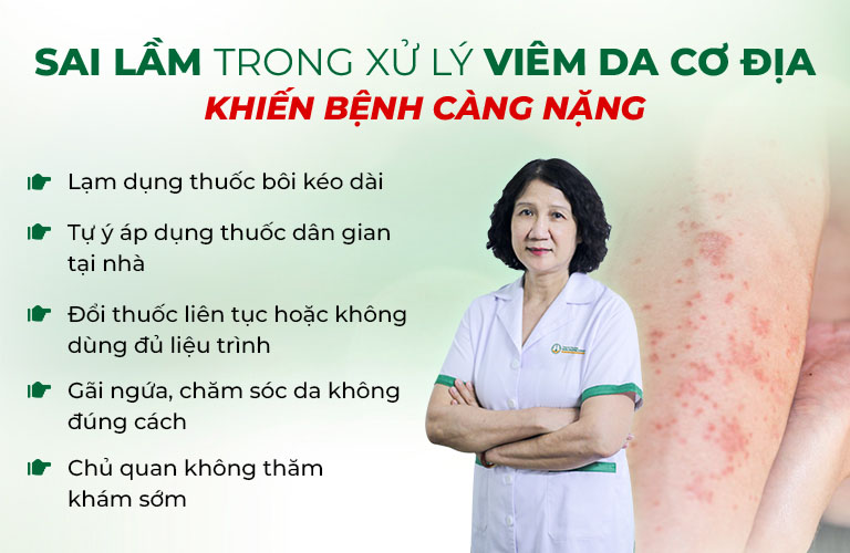 Sai lầm trong xử lý bệnh viêm da