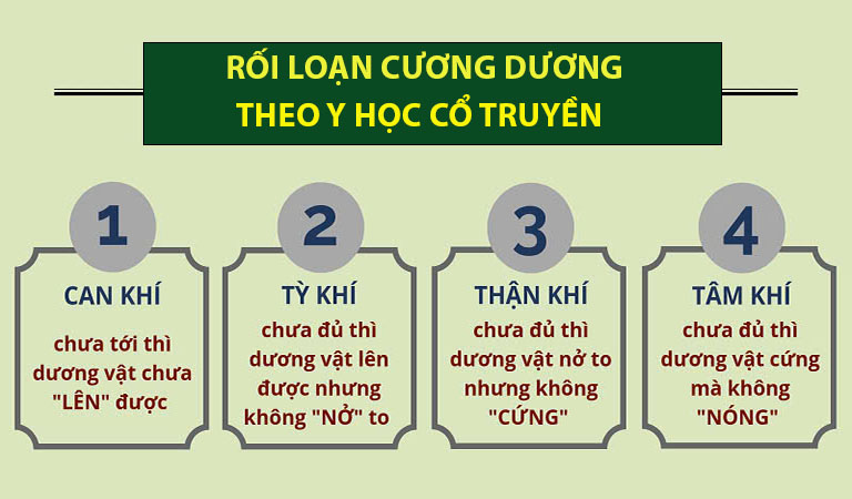 Dương nuy liên quan đến Tứ chí trong y học cổ truyền